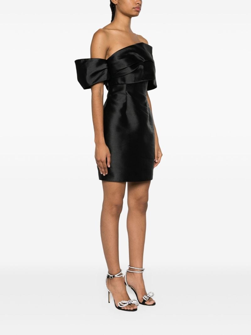 Black Edda Off-the-shoulder Mini Dress