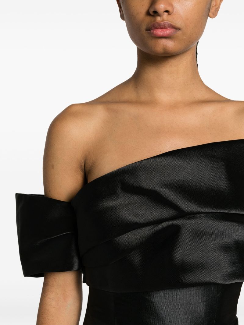 Black Edda Off-the-shoulder Mini Dress