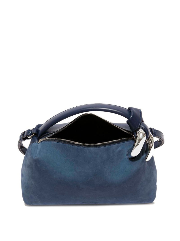 Blue Corner Suede Tote Bag