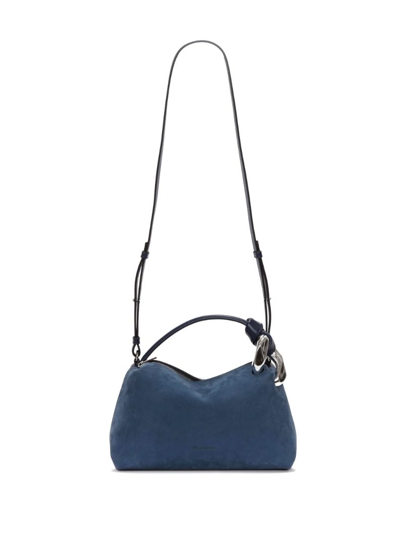 Blue Corner Suede Tote Bag