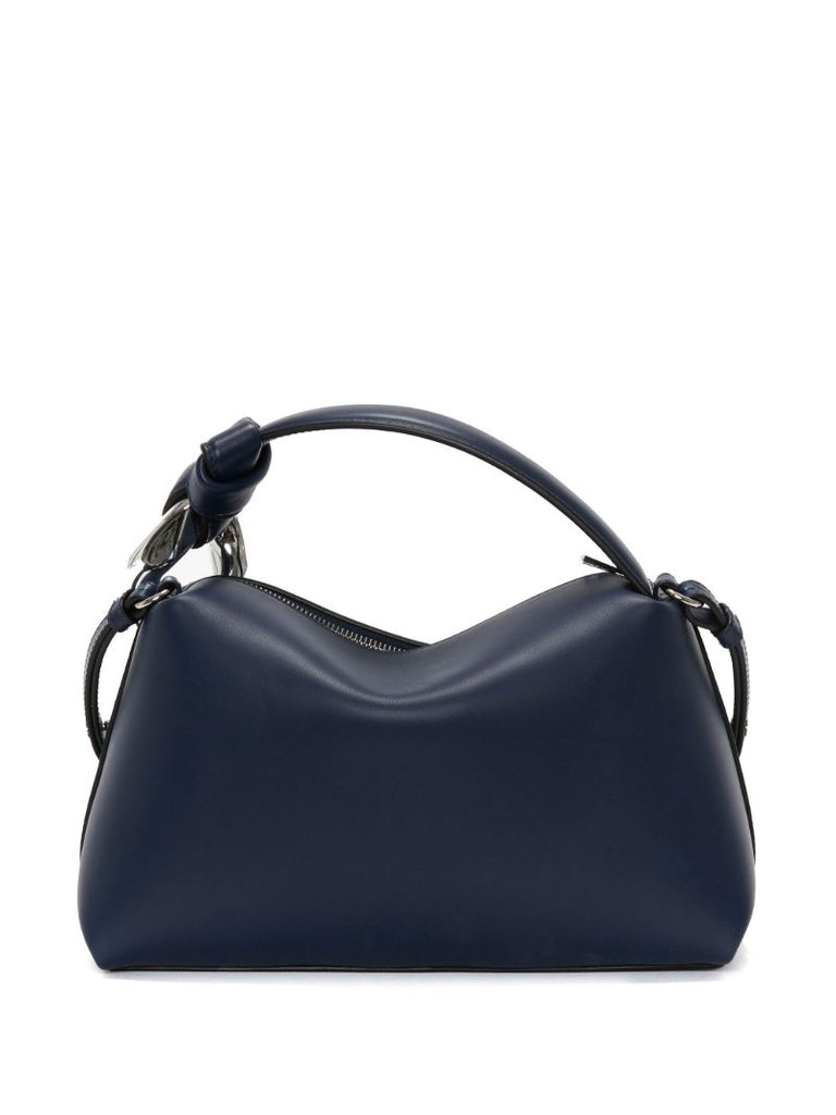 Blue Corner Suede Tote Bag