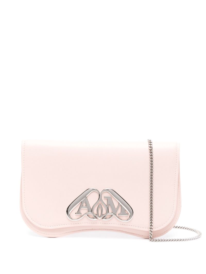 Pink the Seal Leather Cross Body Bag