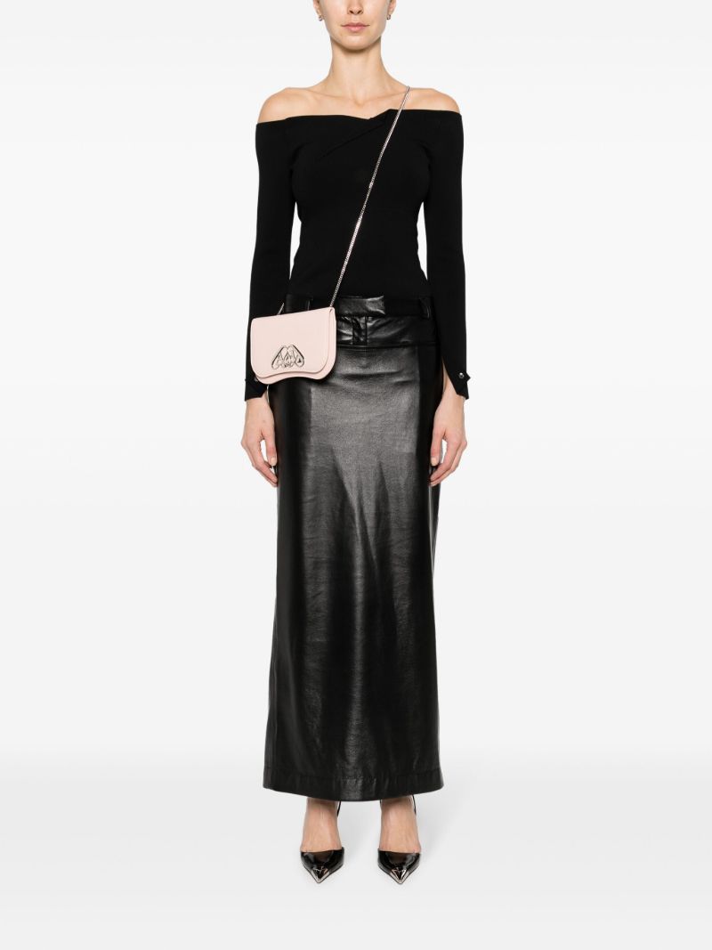 Pink the Seal Leather Cross Body Bag