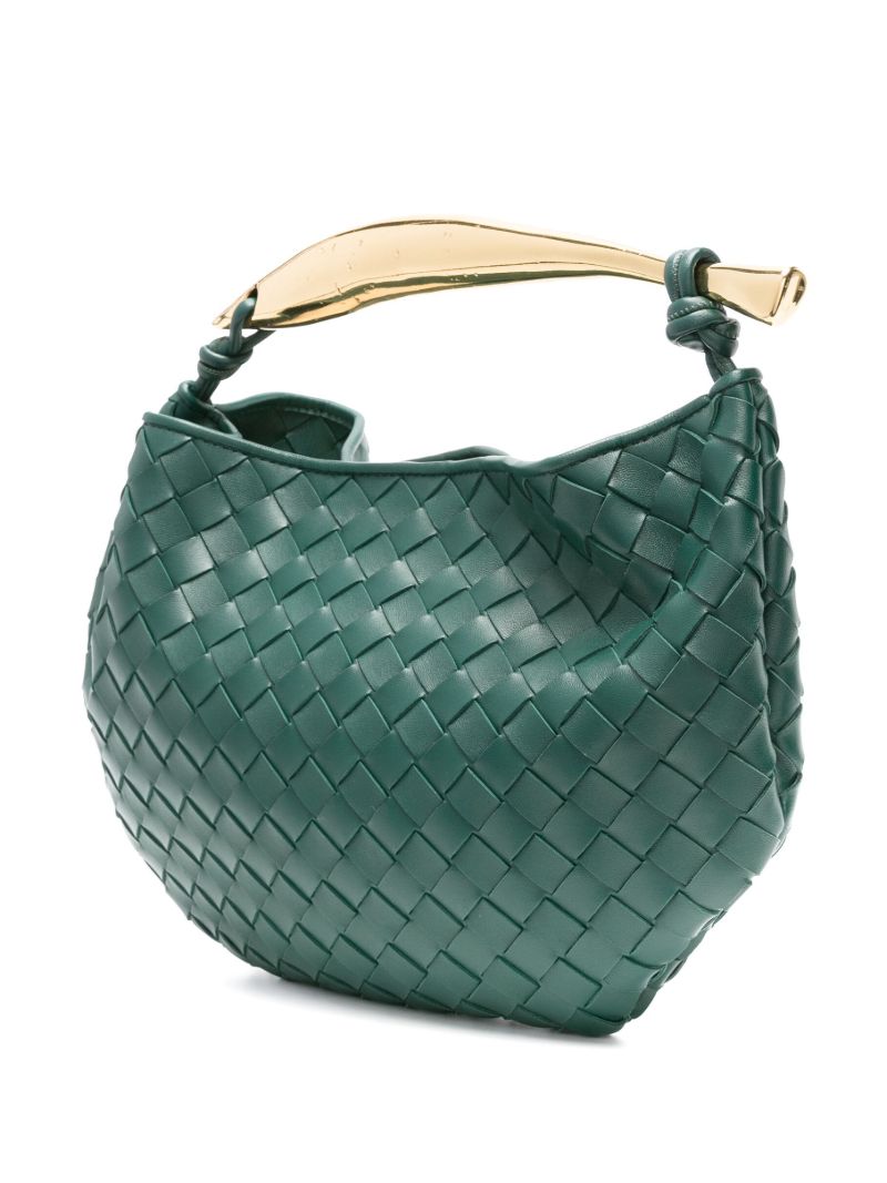 Green Classic Sardine Leather Top Handle Bag