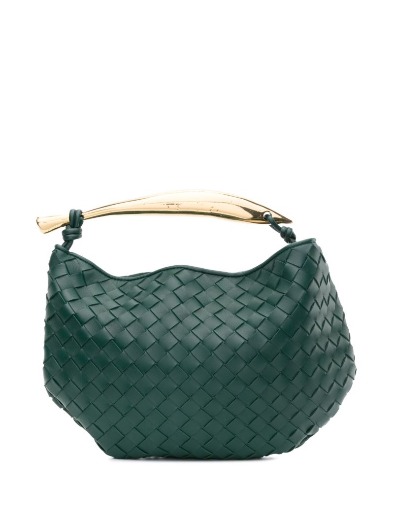Green Classic Sardine Leather Top Handle Bag