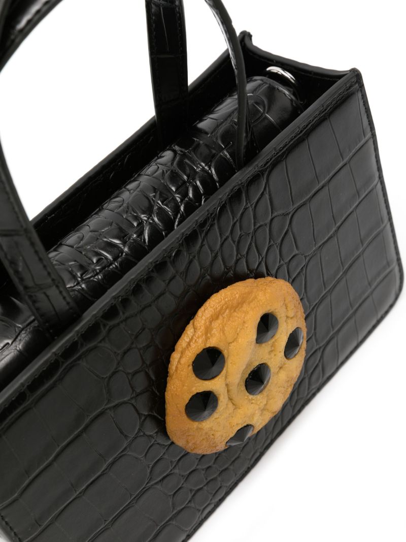 Black Cookie Small Tote Bag