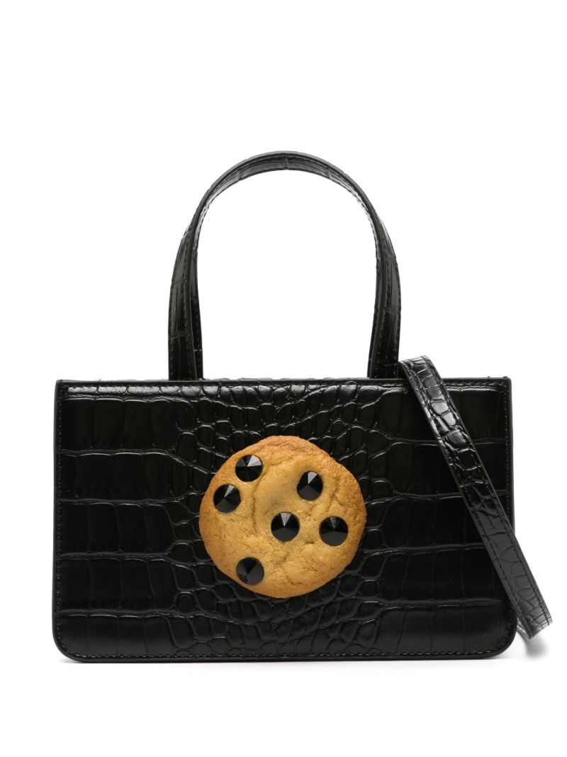 Black Cookie Small Tote Bag