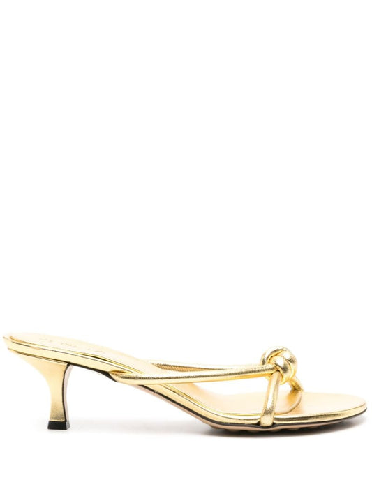 Gold-tone Blink 50 Leather Mules