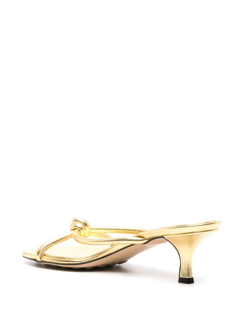 Gold-tone Blink 50 Leather Mules