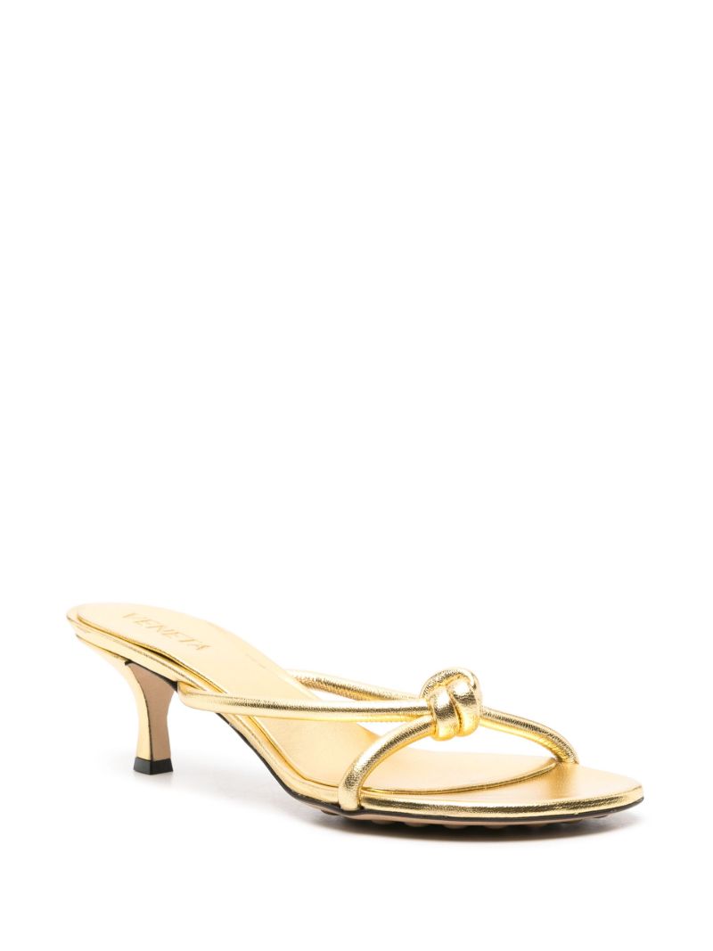 Gold-tone Blink 50 Leather Mules