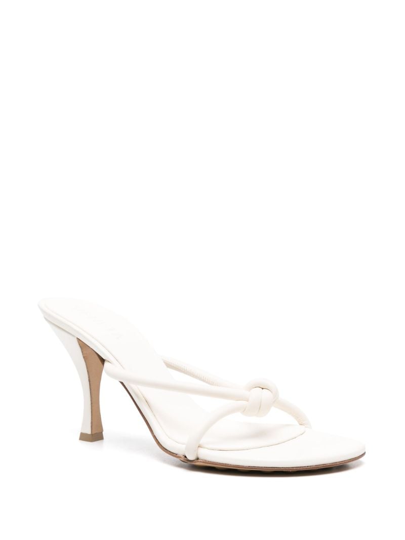 White Blink 80 Leather Mules