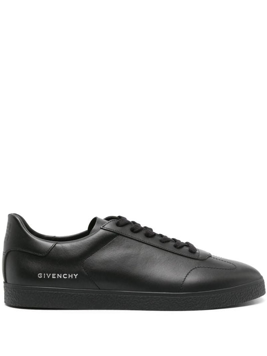 Black Town Leather Sneakers