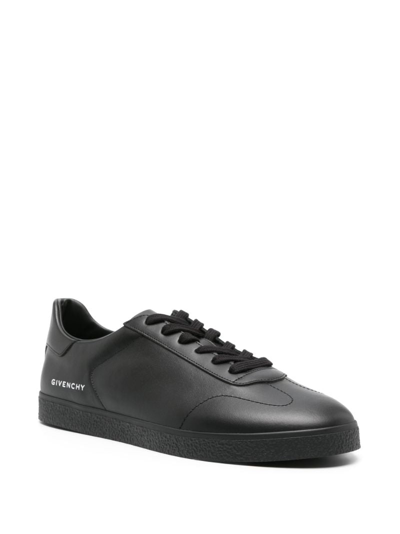 Black Town Leather Sneakers