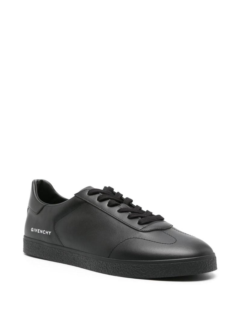 Black Town Leather Sneakers