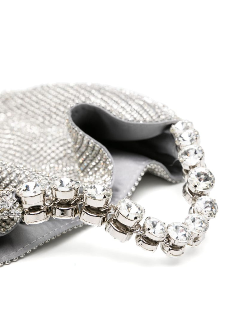 Silver-tone Crystal-embellished Tote Bag