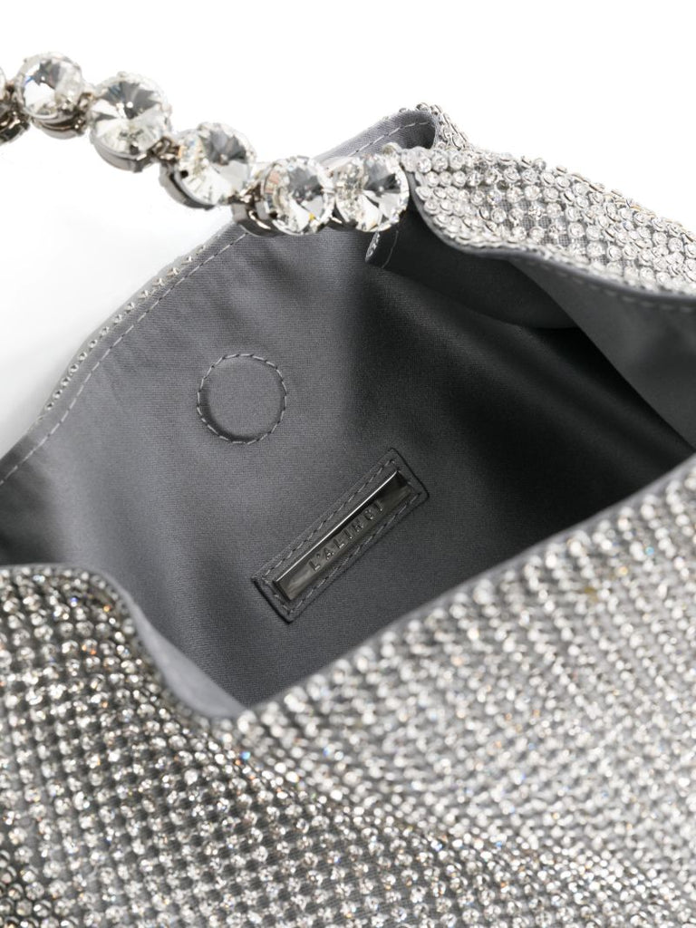 Silver-tone Crystal-embellished Tote Bag