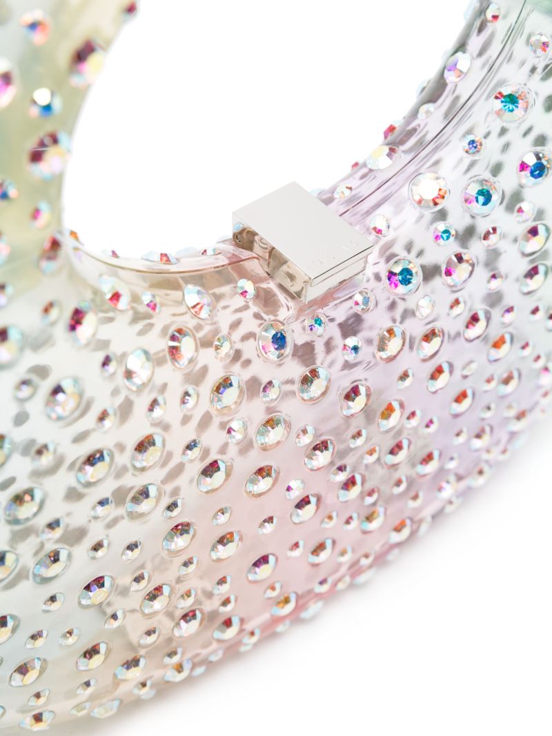 Pink Meleni Crystal-embellished Tote Bag