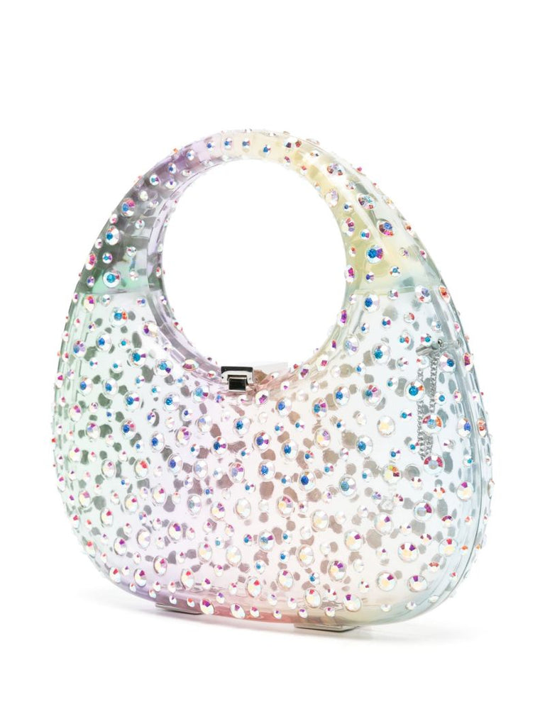 Pink Meleni Crystal-embellished Tote Bag