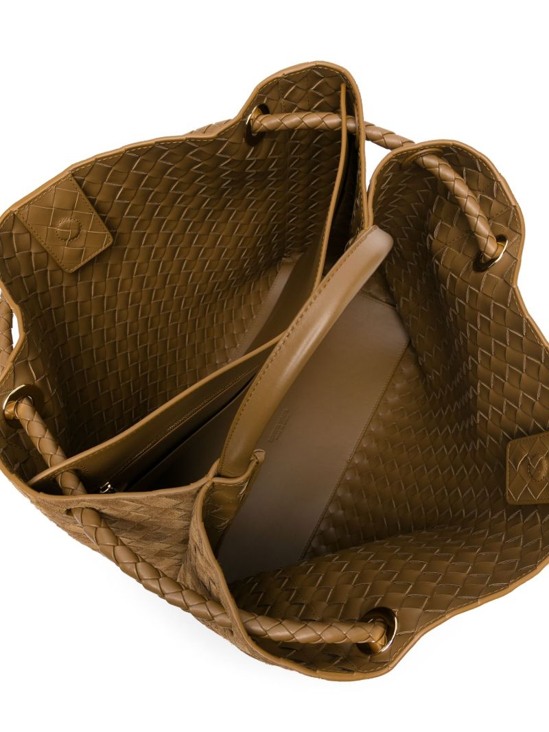 Neutral Large Andiamo Suede Tote Bag