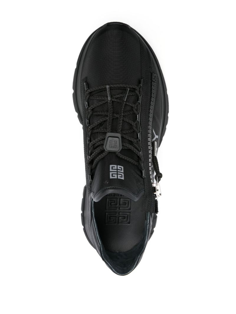Black Spectre Runner Zipped Sneakers