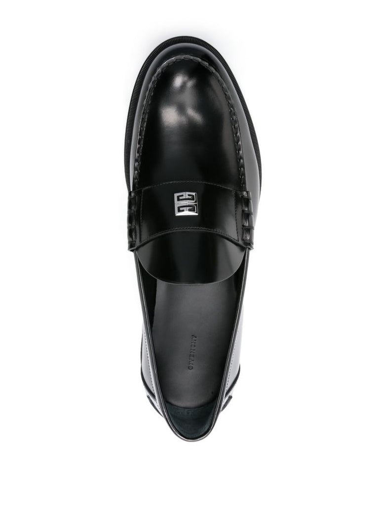 Black Mr G Leather Loafers