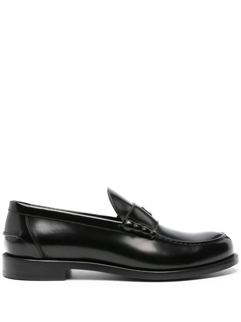 Black Mr G Leather Loafers