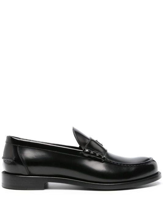Black Mr G Leather Loafers