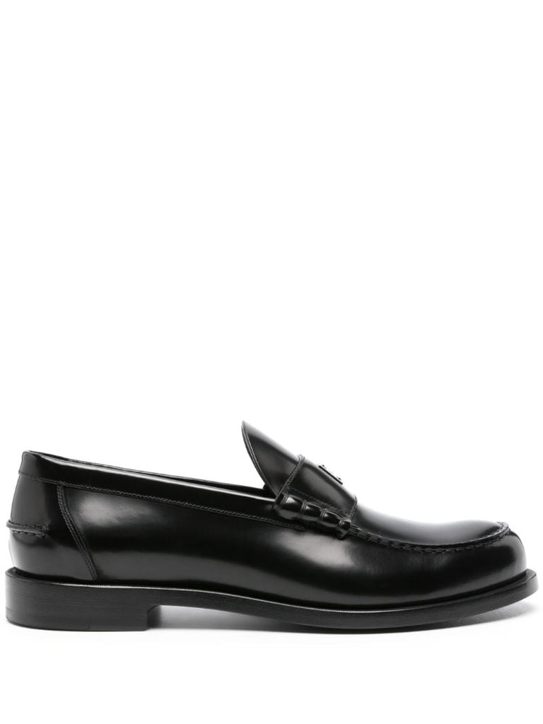 Black Mr G Leather Loafers