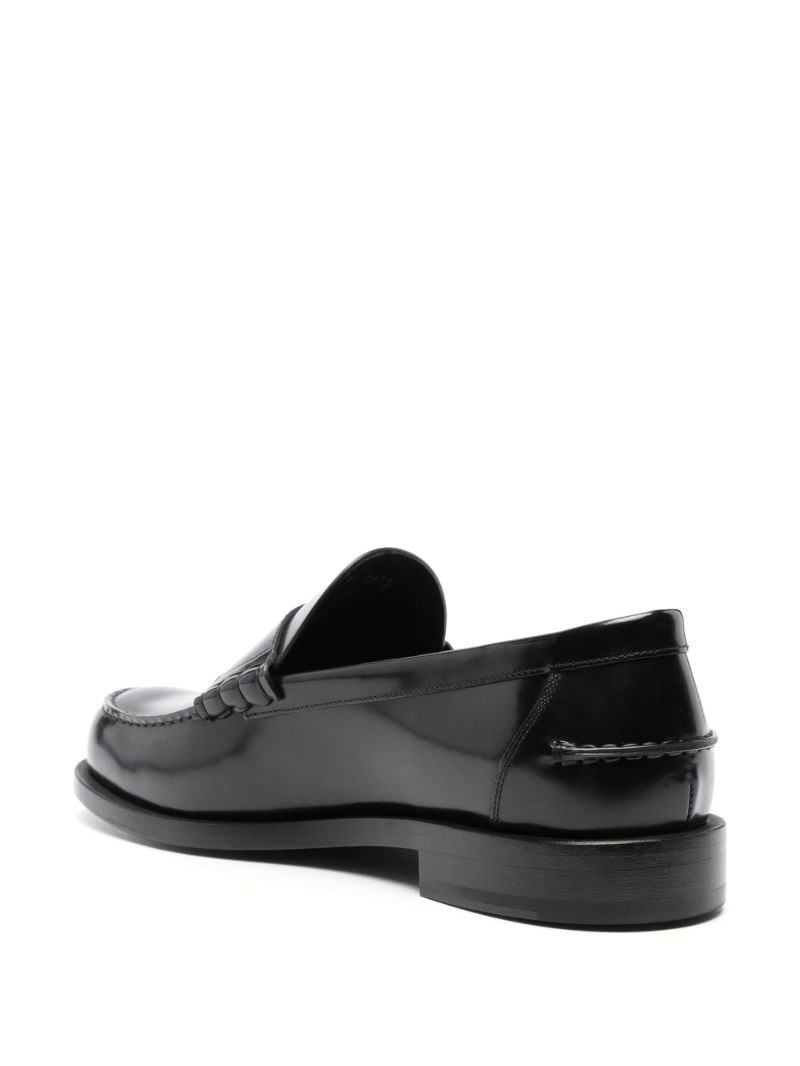 Black Mr G Leather Loafers