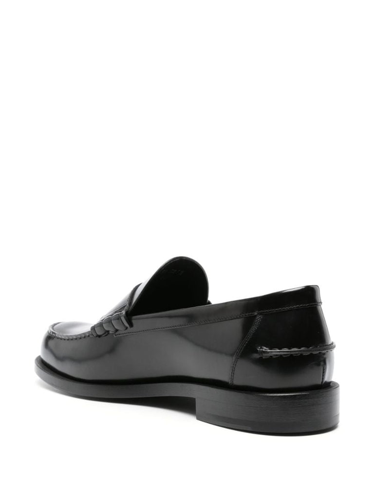 Black Mr G Leather Loafers