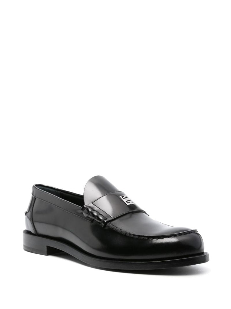 Black Mr G Leather Loafers