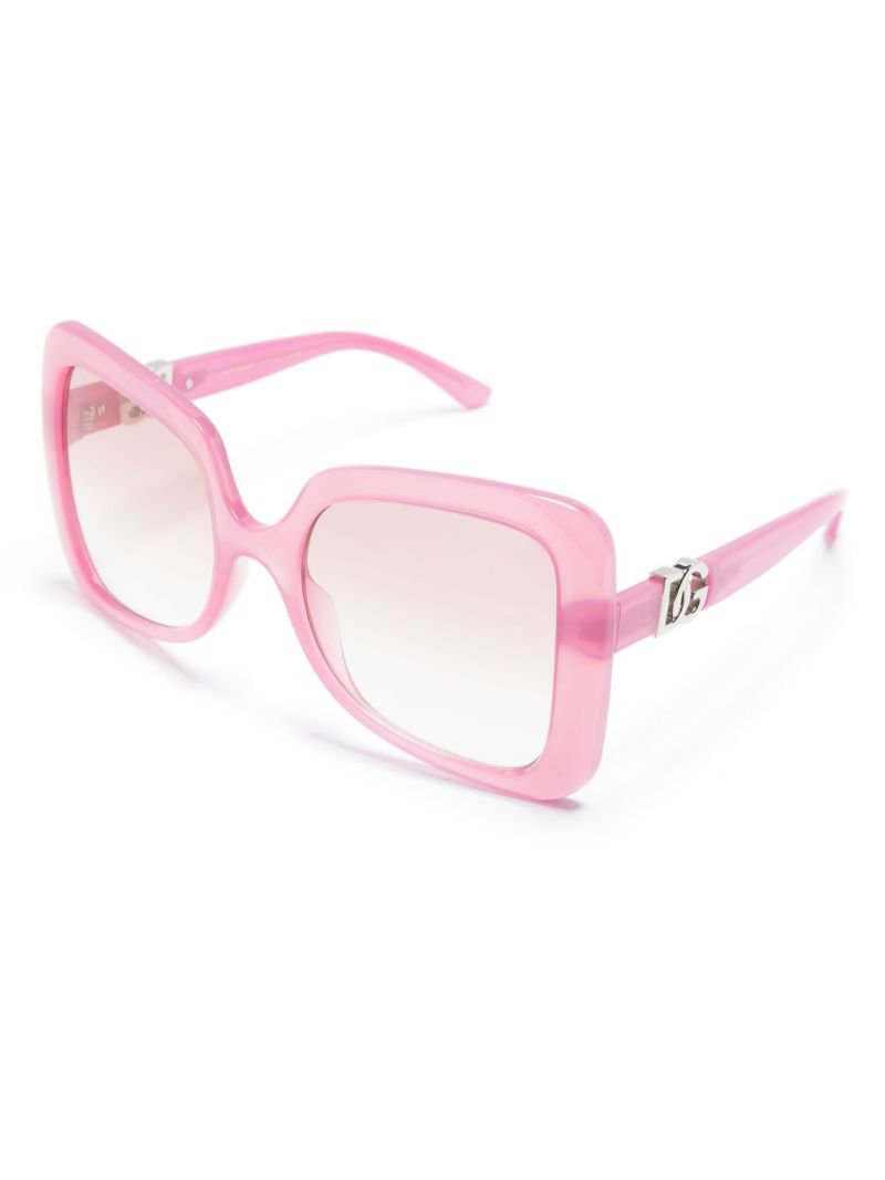 Pink Dg Devotion Oversized-frame Sunglasses