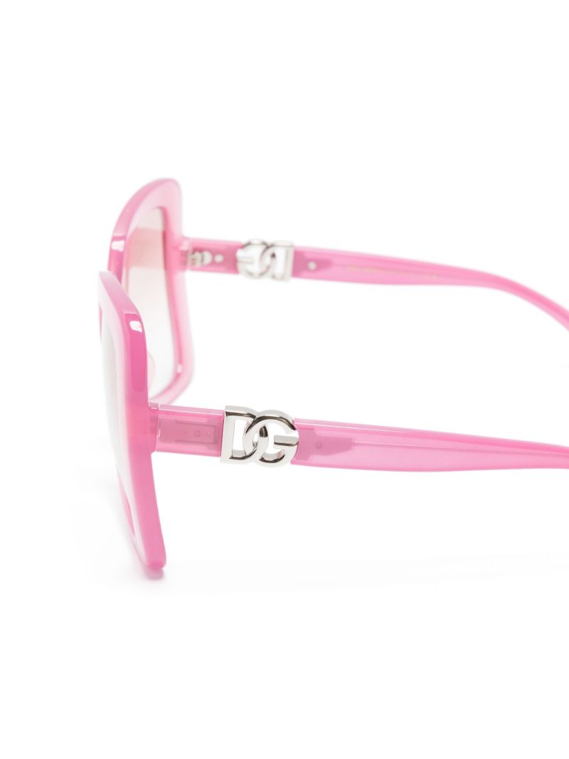 Pink Dg Devotion Oversized-frame Sunglasses
