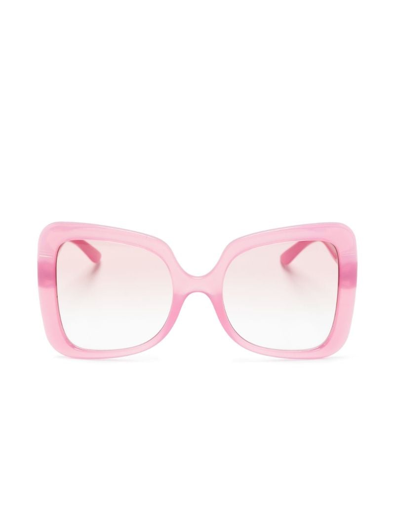Pink Dg Devotion Oversized-frame Sunglasses