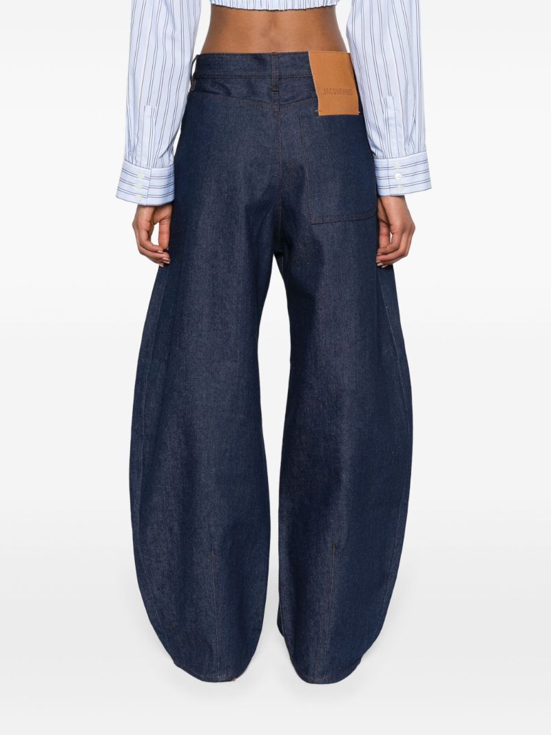 Blue Le De-nimes Ovalo Balloon Jeans