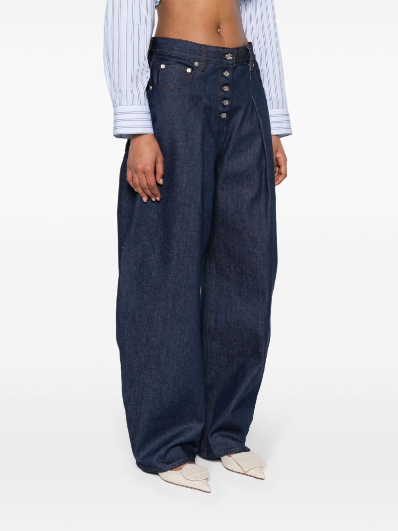 Blue Le De-nimes Ovalo Balloon Jeans