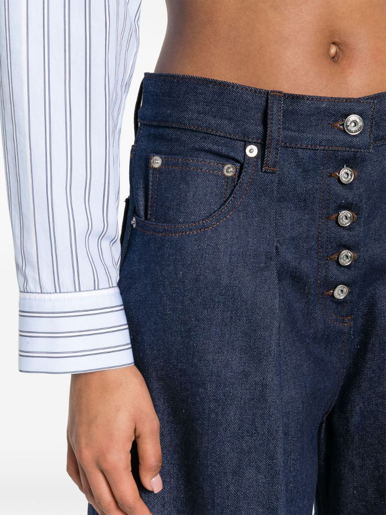 Blue Le De-nimes Ovalo Balloon Jeans