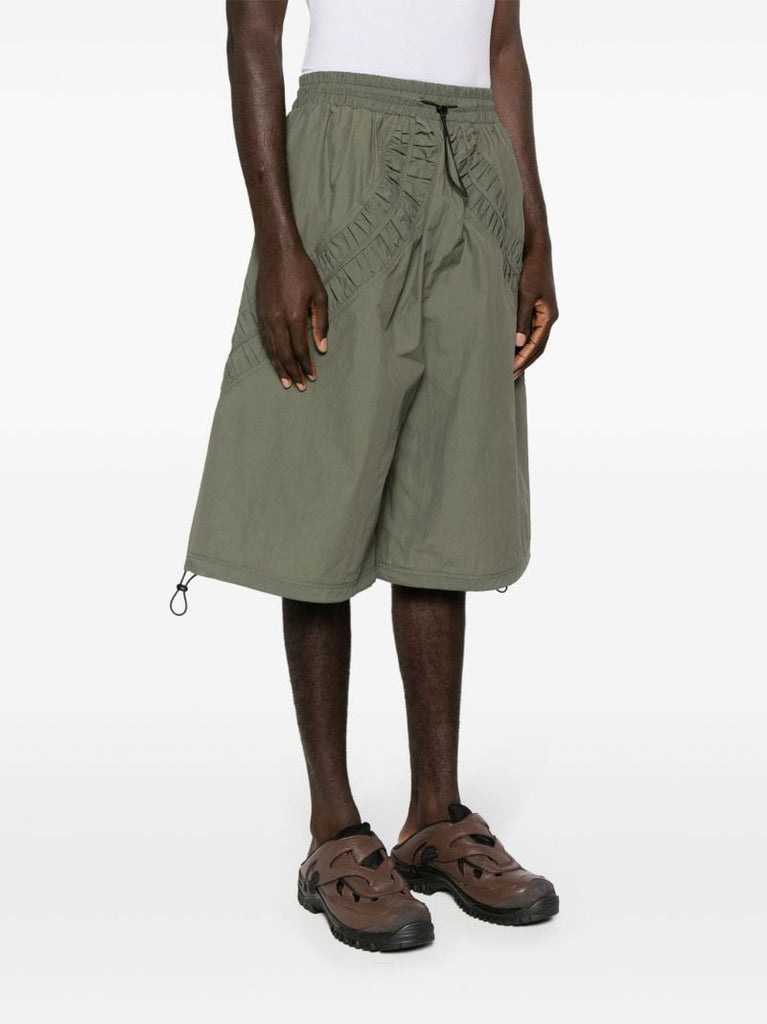 Green Fossil Drop-crotch Shorts