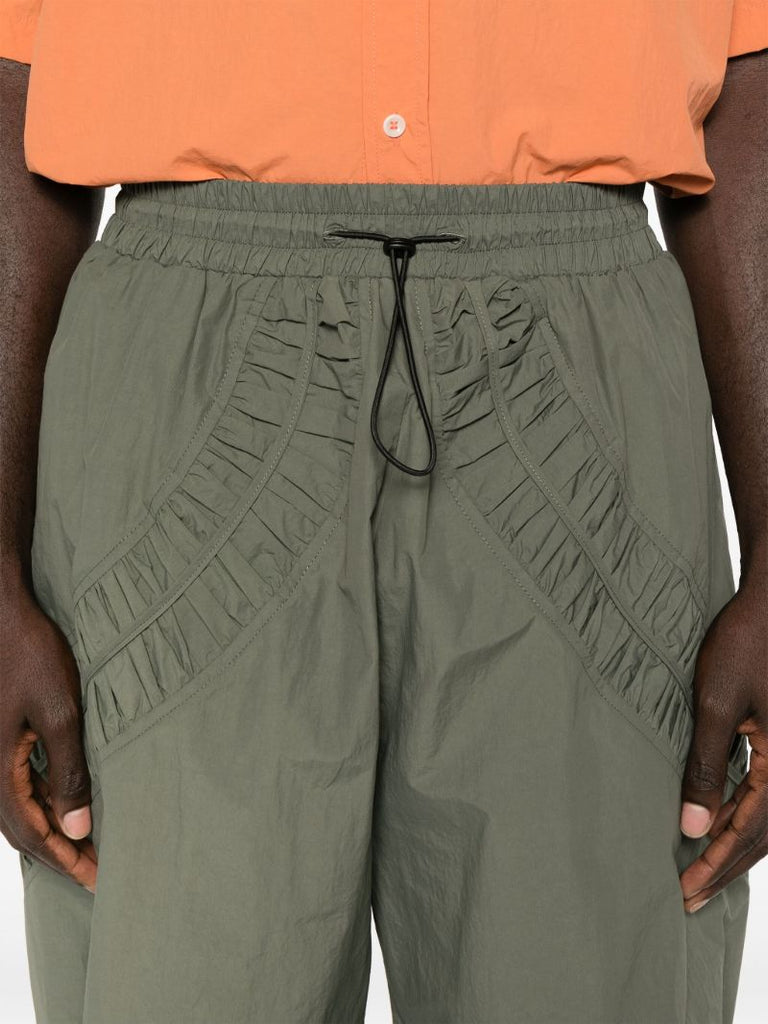Green Fossil Drop-crotch Shorts