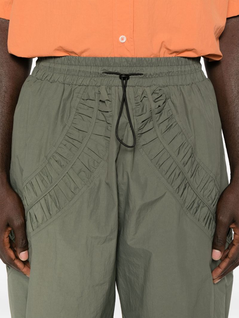 Green Fossil Drop-crotch Shorts
