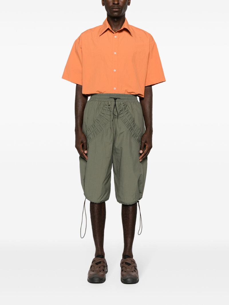 Green Fossil Drop-crotch Shorts