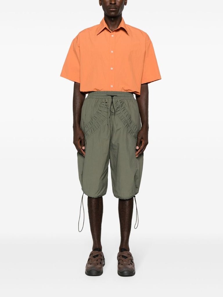Green Fossil Drop-crotch Shorts