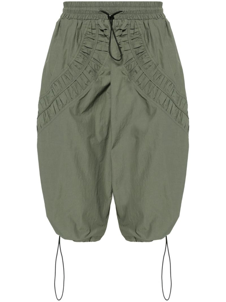 Green Fossil Drop-crotch Shorts