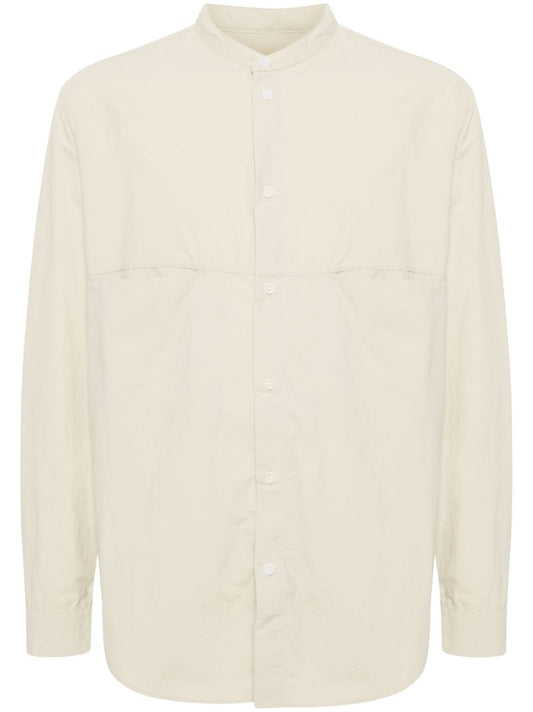 Neutral Liam Band-collar Shirt
