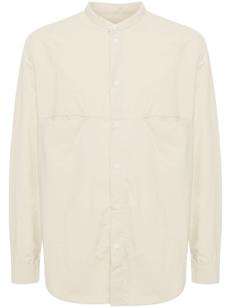 Neutral Liam Band-collar Shirt