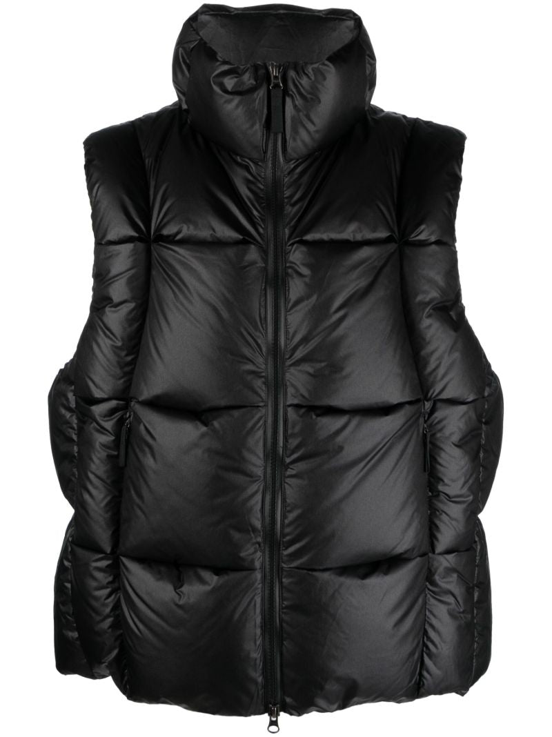 Black Three-dimensional Down Vest