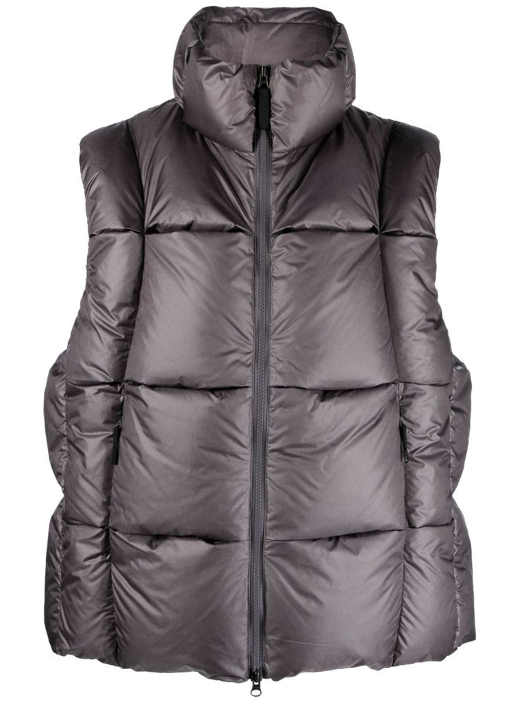 Grey Three-dimensional Quilted Vest