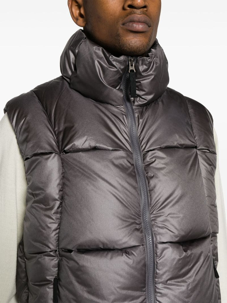 Grey Three-dimensional Quilted Vest