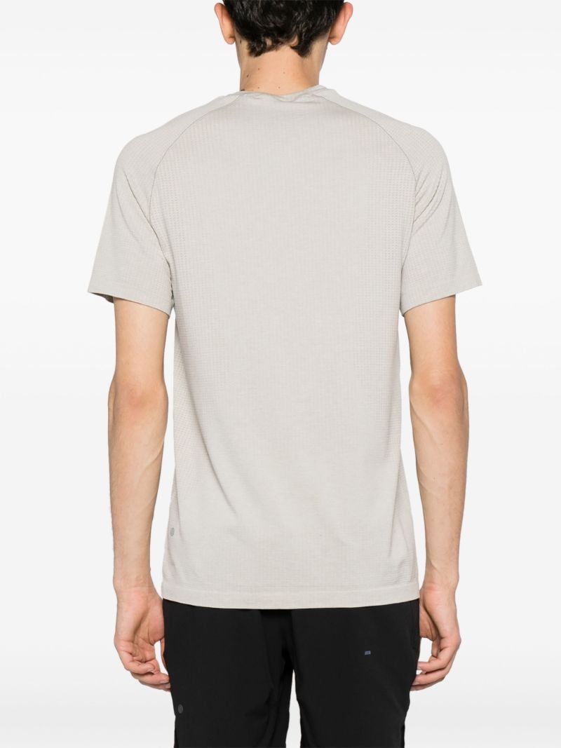 White Metal Vent Seamless  T-shirt