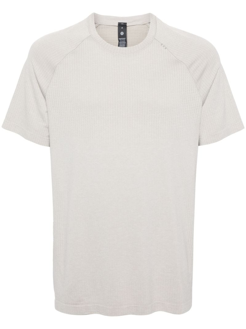 White Metal Vent Seamless  T-shirt